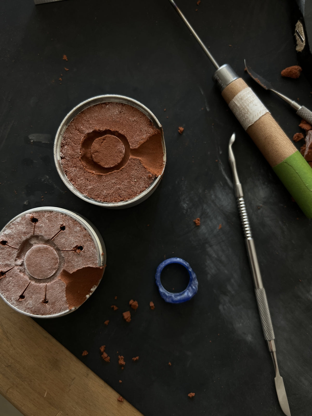 Sandguss beim Silber gießen Workshop in Hamburg