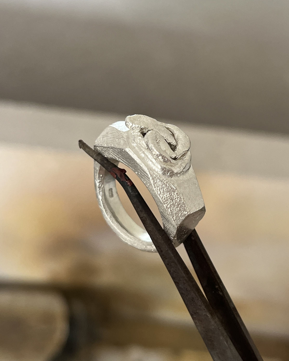 Ringe und Anhänger aus Silber, selbst gestaltet im Schmuckworkshop Hamburg